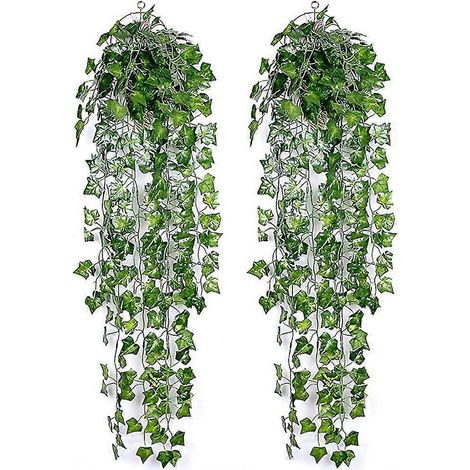 Plantes artificielles, guirlande de lierre artificiel (2 pièces) (1/5)