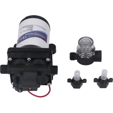 Pompe à eau 3 GPM 55 PSI auto-amorçante silencieuse, pompe à membrane pour système de tuyauterie (1/5)