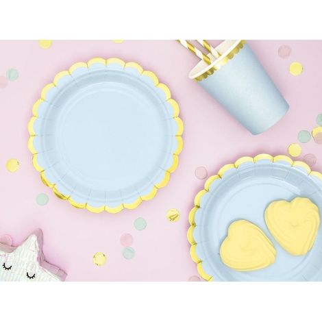 Piatti blu da 18 cm