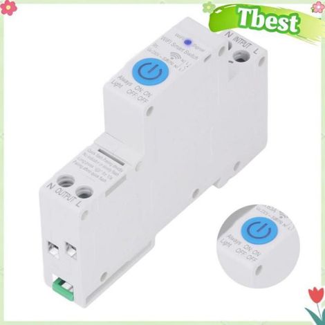 Tbest Relais temporisé Minuterie Relais Contrleur Disjoncteur Appareils Rail Intelligent 230V Ac230V 1P electronique commande (1/5)