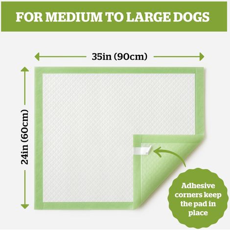 Tapis de Dressage pour Chiot Absorbants Anti-Fuites et Anti-Glisse Alèses Écologiques pour Chiens et Animaux de Compagnie XL 60x90 cm (1/5)
