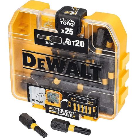 Petite boîte de 25 embouts T20 - pour perceuse-visseuse - DT70557T-QZ (1/5)