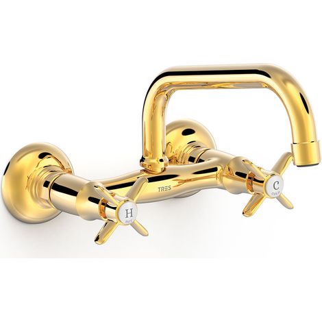 GRIFO BIMANDO MURAL PARA COCINA CON CAÑO SUPERIOR
