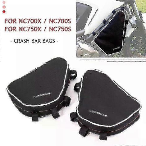 Barre de protection pour moto compatible avec les modèles NC700X et NC750X, sac de rangement avec sangle étanche, porte-outils de montage sur cadre. (1/5)