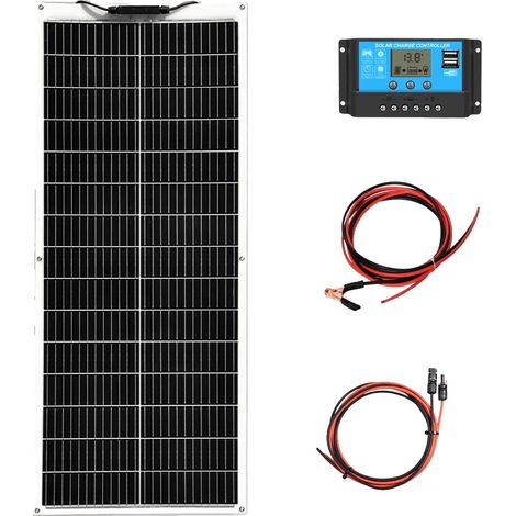 Kit de panneaux solaires, haute efficacité, design flexible, Kit solaire 12V (1/2)