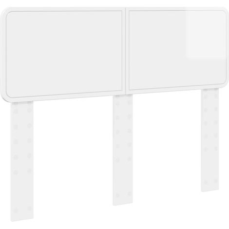 Tête de Lit Armoire de Tête de Lit - Blanc Brillant 120 cm Bois d'ingénierie fr21201 (1/5)