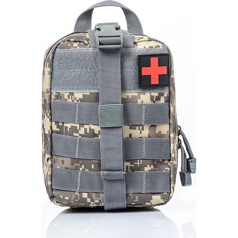 Trousse médicale tactique, trousse de sauvetage tactique souple, trousse médicale d'urgence tactique, trousse vide et autres articles ACU Camo