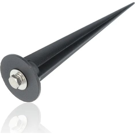 Picchetto da giardino in alluminio 160mm - Nero