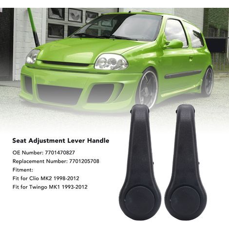 Poignée de Réglage de Siège pour Renault Clio MK2 et Twingo MK1 - Lot de 2 - ABS Premium (1/5)