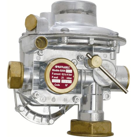 Régulateur de pression gaz – Détendeur gaz pour installations professionnelles – Pression réglable – Compatible avec systèmes F 20X27JSC/F 10/32 B25R/T 21MB – Chuchu Decayeux