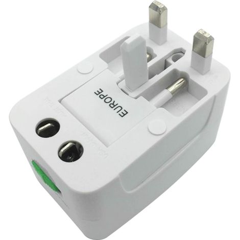 Adaptateur de voyage universel 4 en 1 prise US UK UE multiprise portable convertisseur mondial (1/5)