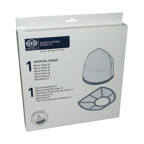 FILTRE MOTEUR + FILTRE SORTIE ASPIRATEUR SEBO D4 8191ER 8191ER Sebo
