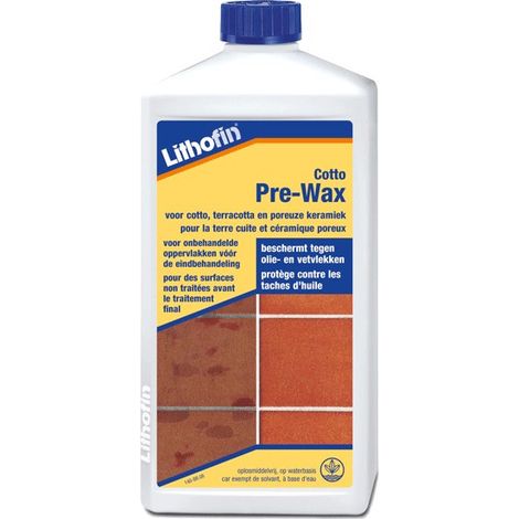 COTTO Pre-Wax - Pré-imprégnation des sols en terre cuite - Lithofin - 1 L