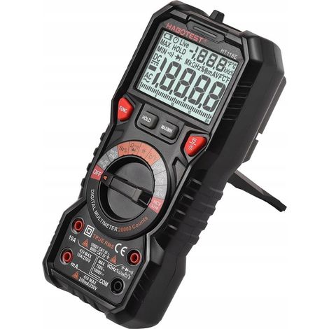 MULTIMETRO MANUALE MISURATORE DI CONTINUITÀ DI TENSIONE DIGITALE RMS NCV VOLTMETRO LCD (1/5)