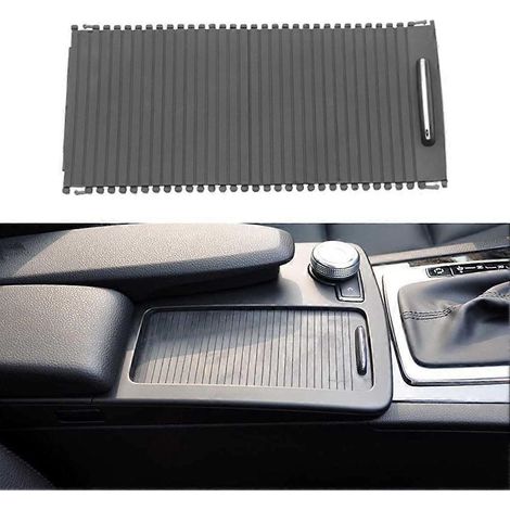 Cache-console centrale coulissant avec porte-gobelet et rangement pour Mercedes-Benz Classe C W204 S204 - Accessoires intérieurs