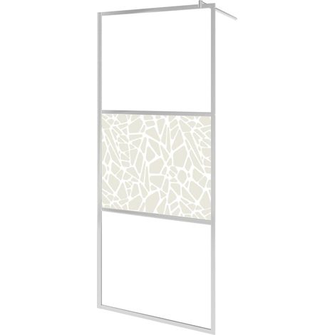 Parete doccia cabina doccia cabina doccia parete divisoria bagno casa interno vetro ESG 80x195 cm 5 mm pietra 020002127