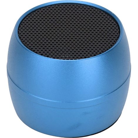 Mini enceinte Bluetooth étanche IP67, chargement USB, micro intégré, portable et sans fil, idéale pour la douche, la salle de bain ou la voiture (bleue). (1/4)