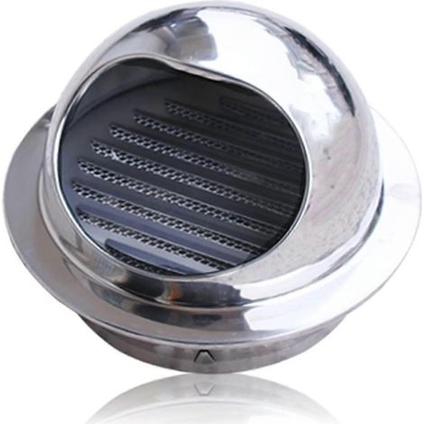Hotte aspirante de salle de bain en acier inoxydable 304 résistant aux intempéries, 80 mm, pour sèche-linge. (1/5)