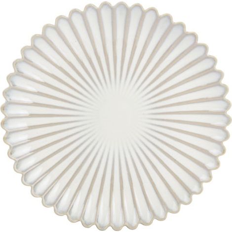 Plato Lotus 6 piezas de 20 cm en color blanco Nuance - Cocina y comedor de lujo