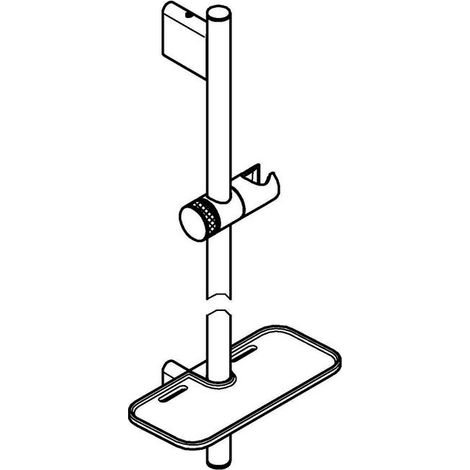 Grohe Rainshower SmartActive - Brausestange, 90 cm, gebürsteter Hard Graphite 26603AL0