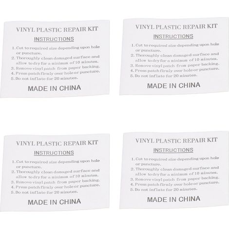 50 Pièces Autocollants de Réparation Transparents pour Piscine, Patch Adhésif pour Jouets et Matelas Gonflables, Matériau PVC Nylon