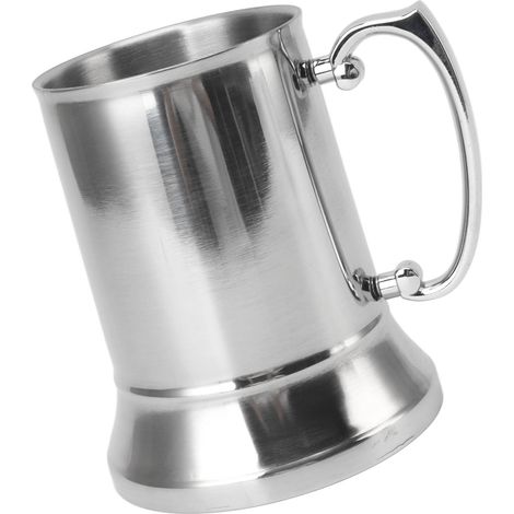 500-ml-Bierglas aus Edelstahl, rutschfest, hitzebeständig, modernes Design (1/5)