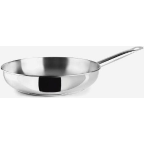 FPLUS sarten inox ebbe 28 cm ibili , Sartén resistente y duradera fabricada en acero inoxidable 18/10.
Cuenta con fondo capsulado con núcleo de aluminio sellado por impacto, que ga