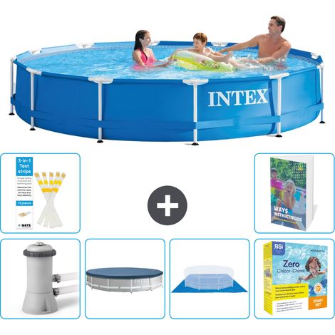 Frame Pool Rund - 366x76 cm - 7-teilig S198