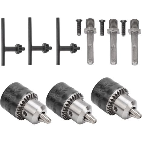 3-teiliges Set mit Schlüsselbohrfutter für Umrüstteile für Elektrohämmer 1/2 Zoll-20UNF + 1,5-13 mm (1/5)