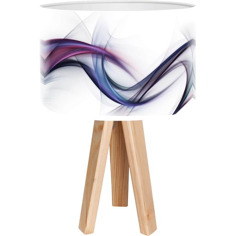 Lampe de chevet magic of color foto-043 - Bois clair, blanc