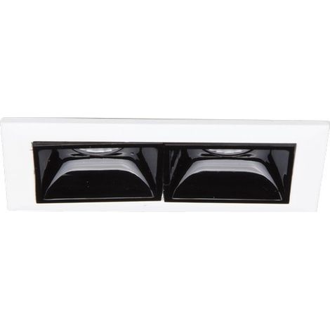 Downlight encastré noir, 4000K, 6W