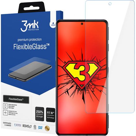 Vetro protettivo ibrido 3mk flessibile 7H per Xiaomi Poco F4 GT/ Redmi K50 GE (1/4)