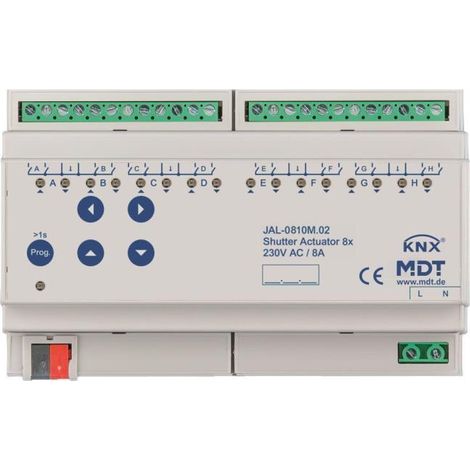 Attuatore per persiana MDT JAL-0810M.02 10 cm larghezza 230 VAC