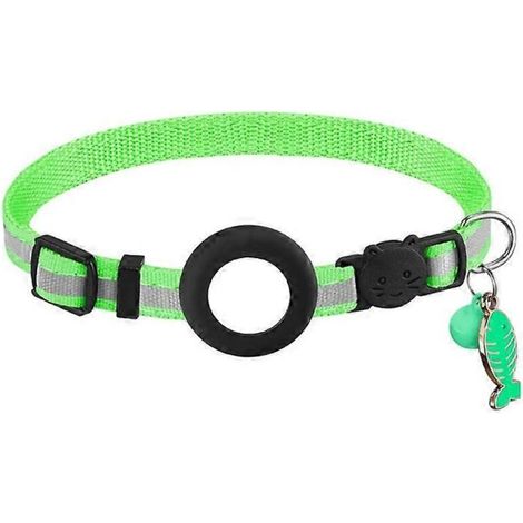 Collier anti-perte pour chat étanche, léger et confortable, idéal pour le suivi GPS, protection douce pour animaux, collier réfléchissant ajustable.