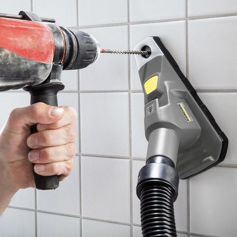 Kärcher Staubabsaugung für Bohrmaschine silber-grau