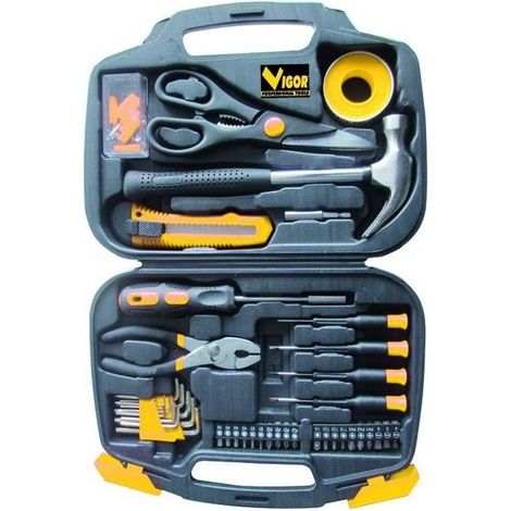 Kit d'outils mallette Vigor Art. Vau-V124, 124 pièces