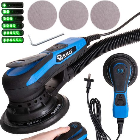 Ponceuse orbitale aléatoire sans balais 150 mm 350 W avec variateur de vitesse (6) (1/5)