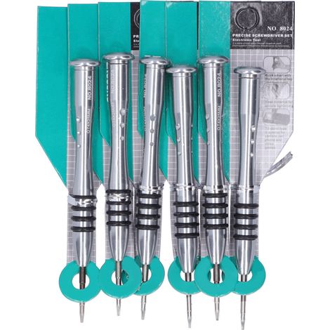 Tournevis étoile T4 6 pièces, acier chrome vanadium, outil de réparation électronique, démontage précision, lot accessoires. (1/5)