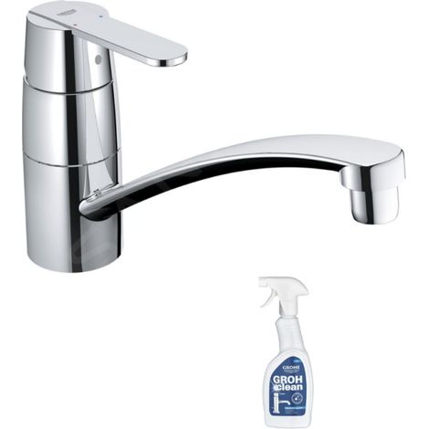 GROHE Get Quickfix grifo de cocina cromado + limpiador GrohClean