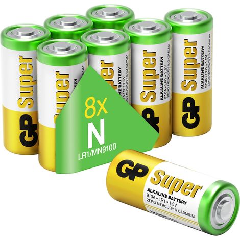 GP Super Lady (N)-Batterie Alkali-Mangan 1.5 V 8 St. (1/5)