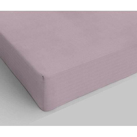 Drap Housse - Coton Italien - 180x200 cm - Rose Poudré - 1 Pièce