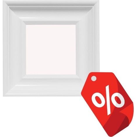 Specchio classico quadrato in legno 35x35 cm bianco BD art