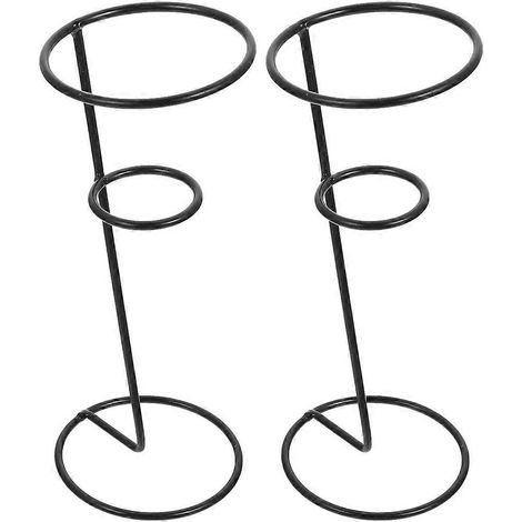 Lot de 2 supports à cornets de glace en métal, présentoir à glaces en fer, support pour rouleaux de sushis et autres glaces. (1/5)