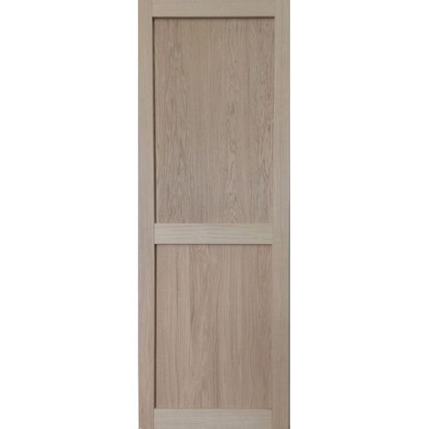 Porte Coulissante Atelier 2 Panneaux chene H204 x L73 (1/2)