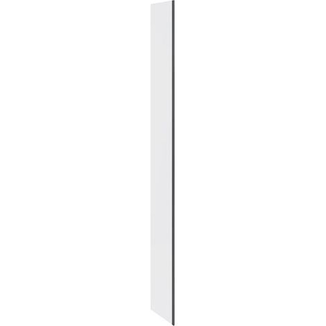 RAK Feeling Black 250mm x 2000mm Fixed Return Panel with Fixings - RAKFRP504 (1/3)
