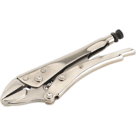 Sealey Premier Locking Pliers Straight Jaws 185mm 0-30mm Capacity AK6822 (1/2)