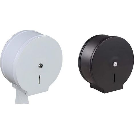 Boîte distributeur de papier toilette en acier inoxydable, boîte à mouchoirs murale pour toilettes d'hôtel, modèle blanc, fixation murale, pièce unique (1/5)