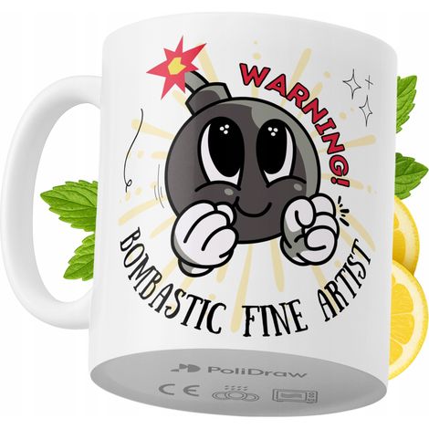 Taza de café/té divertida y humorística para artistas. Taza con diseño gráfico y texto gracioso para cumpleaños, santos y días festivos. Taza premium para ocasiones especiales en casa, la oficina o el (1/5)