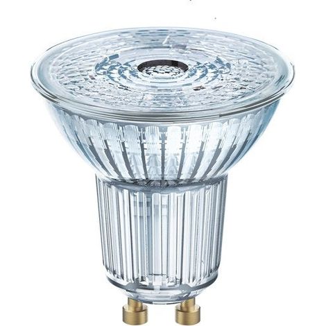 Osram Lamps Riflettore LED, Par16, Gu10, 6.7 W, Trasparente, Bianco Caldo, 2700 Kelvin (1/3)