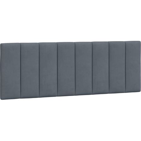 vidaXL Cuscino Testiera Hanko Grigio Scuro 120 cm in Velluto